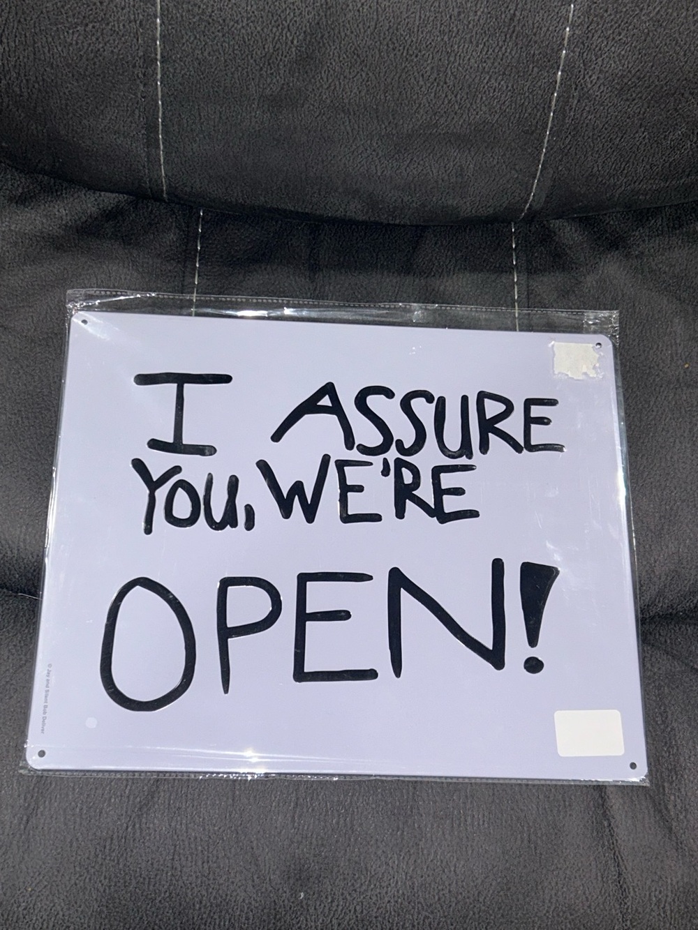 Clerks movie metal sign! 13.5 L x 11 w estimate! Kevin Smith!